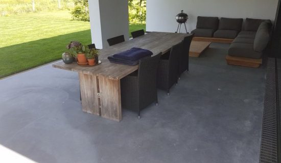 betonvloer terras